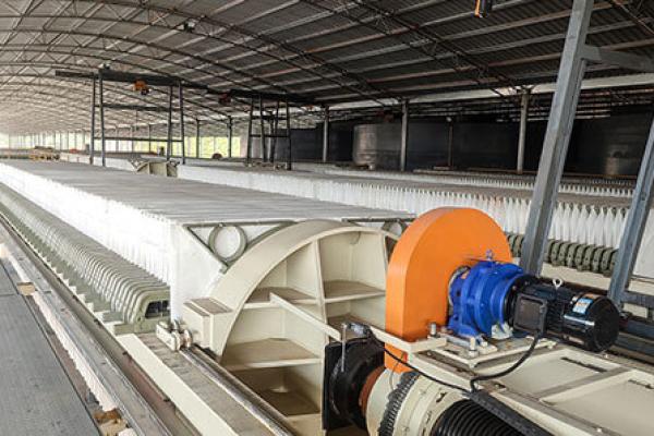 Case of High Pressure Round Plate Filter Press for Kaolin slurry dewatering